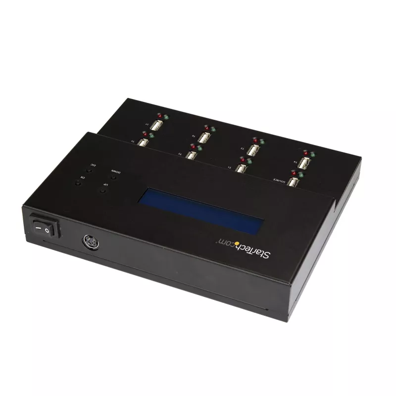 StarTech.com USB atmintinių kopijavimo ir trynimo įrenginys 1:7, 1,5 GB/min, LCD ekranu - TAA
