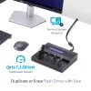 StarTech.com USB atmintinių kopijavimo ir trynimo įrenginys 1:7, 1,5 GB/min, LCD ekranu - TAA
