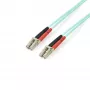 StarTech.com 3 m (10 ft) LC/UPC į LC/UPC OM4 daugiamodis šviesolaidinis kabelis, 50/125 µm LOMMF/VCSEL Zipcord, 100G, maži nuostoliai - LSZH šviesolaidinis trumpiklis
