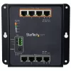 StarTech.com Pramoninis 8 prievadų Gigabit PoE jungiklis - 4 x PoE+ 30W - Maitinimas per Ethernet - Patvarus GbE L2 valdomas jungiklis - Atšiauriam naudojimui IP-30/-40°C iki +75°C - TAA