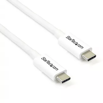 StarTech.com Thunderbolt 3 kabelis - 20Gbps - 2m - Baltas - suderinamas su Thunderbolt, USB ir DisplayPort