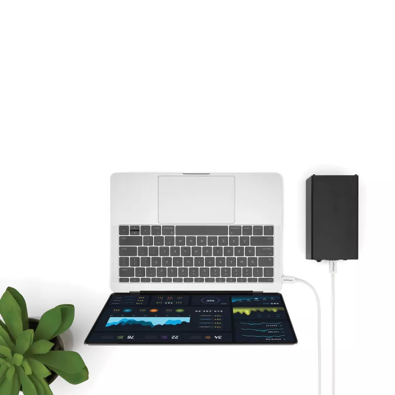StarTech.com Thunderbolt 3 kabelis - 20Gbps - 2m - Baltas - suderinamas su Thunderbolt, USB ir DisplayPort