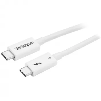 StarTech.com Thunderbolt 3 laidas - 40Gbps - 0,5m - baltas - suderinamas su Thunderbolt, USB ir DisplayPort