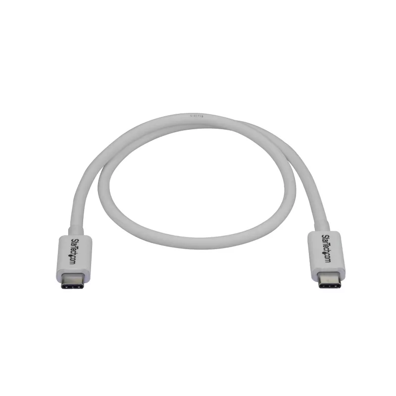 StarTech.com Thunderbolt 3 laidas - 40Gbps - 0,5m - baltas - suderinamas su Thunderbolt, USB ir DisplayPort