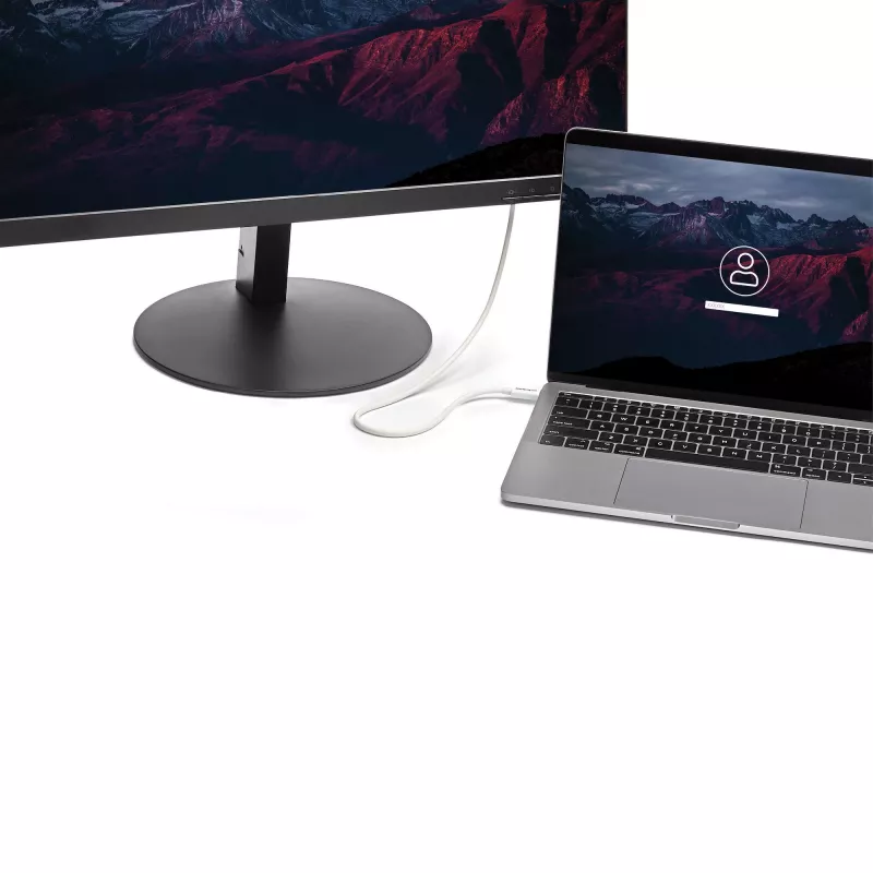 StarTech.com Thunderbolt 3 laidas - 40Gbps - 0,5m - baltas - suderinamas su Thunderbolt, USB ir DisplayPort