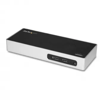 StarTech.com USB 3.0 dokavimo stotelė su dviem monitoriais – HDMI, DVI/VGA, 6 prievadų USB 3.1 5Gbps šakotuvas, GbE, garsas – universali Type-A dokavimo stotelė, skirta Windows ir Mac