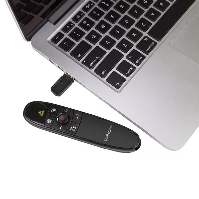 „StarTech.com“ belaidis pristatymų nuotolinio valdymo pultas su raudonu lazeriniu rodykliu – 27 m