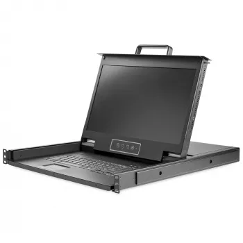 StarTech.com 1U LCD KVM konsolė su 17,3 colių HD ekranu, VGA, USB