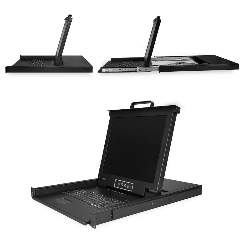 StarTech.com 8 prievadų 1U KVM konsolė su 17 colių LCD ekranu, USB + VGA