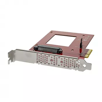 StarTech.com PEX4SFF8639 U.2 į PCIe adapteris 2,5 colių U.2 NVMe SSD, SFF-8639, x4 PCIe 3.0