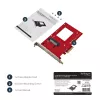 StarTech.com U.2 į PCIe adapteris 2,5 colio U.2 NVMe SSD - SFF-8639 - x4 PCI Express 4.0