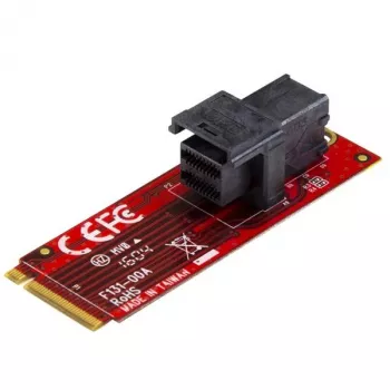 StarTech.com U.2 (SFF-8643) į M.2 PCI Express 3.0 x4 pagrindinės plokštės adapterio kortelė, skirta 2,5 colio U.2 NVMe SSD