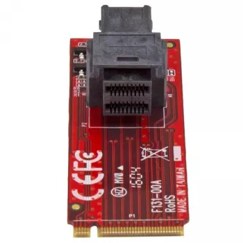 StarTech.com U.2 (SFF-8643) į M.2 PCI Express 3.0 x4 pagrindinės plokštės adapterio kortelė, skirta 2,5 colio U.2 NVMe SSD