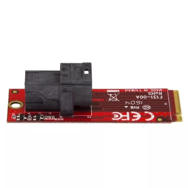 StarTech.com U.2 (SFF-8643) į M.2 PCI Express 3.0 x4 pagrindinės plokštės adapterio kortelė, skirta 2,5 colio U.2 NVMe SSD