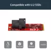 StarTech.com U.2 (SFF-8643) į M.2 PCI Express 3.0 x4 pagrindinės plokštės adapterio kortelė, skirta 2,5 colio U.2 NVMe SSD