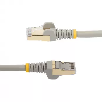 StarTech.com 3m CAT6a Ethernet kabelis - 10 Gigabit ekranuotas RJ45 100W PoE laidas - 10GbE STP tinklo kabelis su įtempimo mažinimu - Pilka, individualiai išbandytas, UL sertifikuotas