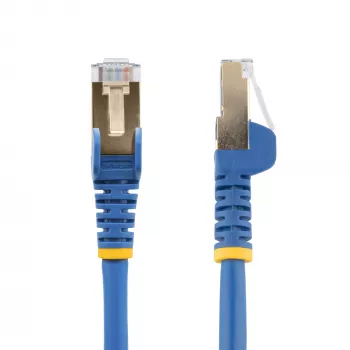 StarTech.com 3m CAT6a Ethernet kabelis – 10 Gigabit ekranuotas RJ45 100W PoE jungiamasis laidas – 10GbE STP tinklo laidas su įtempimo mažinimu – mėlynas, individualiai išbandytas / laidai UL sertifikuoti / TIA