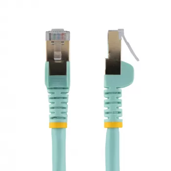 StarTech.com 2m CAT6a Ethernet kabelis - 10 Gigabit ekranuotas RJ45 100W PoE jungiamasis laidas - 10GbE STP tinklo laidas su įtempimo mažinimu - Aqua, individualiai išbandytas / laidai UL sertifikuoti / TIA