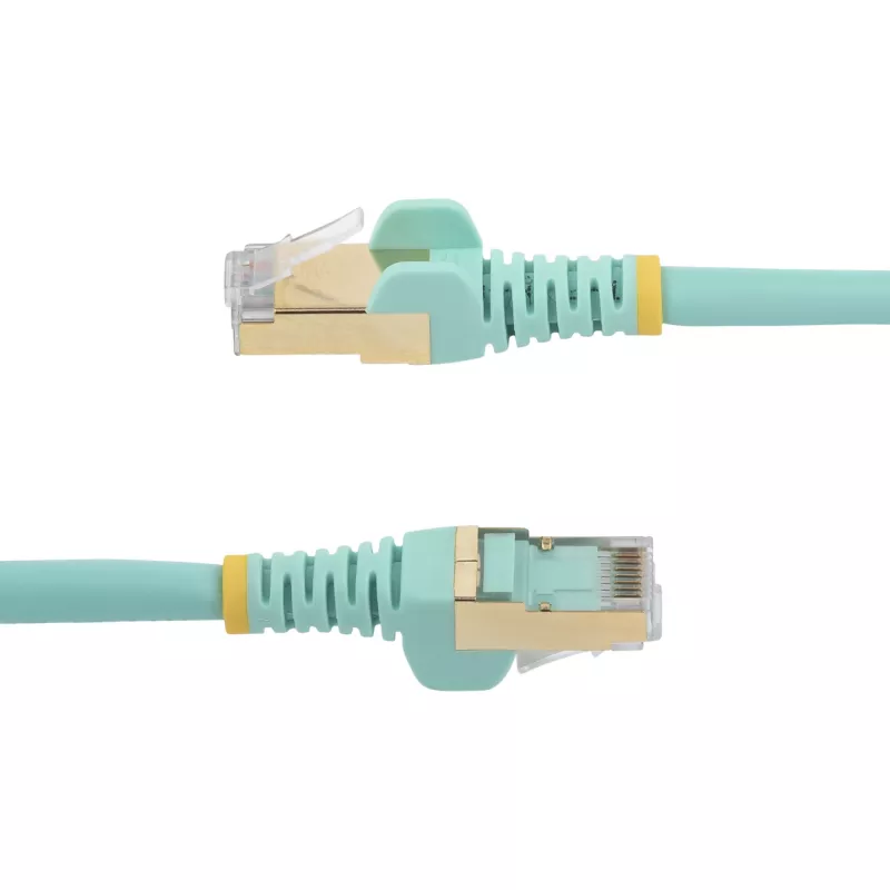 StarTech.com 2m CAT6a Ethernet kabelis - 10 Gigabit ekranuotas RJ45 100W PoE jungiamasis laidas - 10GbE STP tinklo laidas su įtempimo mažinimu - Aqua, individualiai išbandytas / laidai UL sertifikuoti / TIA