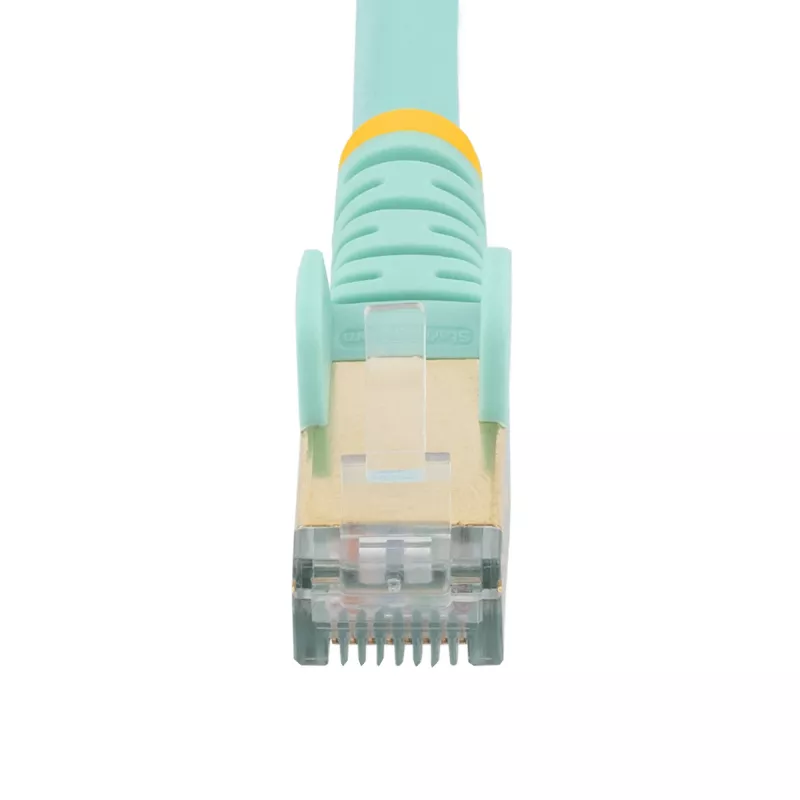 StarTech.com 2m CAT6a Ethernet kabelis - 10 Gigabit ekranuotas RJ45 100W PoE jungiamasis laidas - 10GbE STP tinklo laidas su įtempimo mažinimu - Aqua, individualiai išbandytas / laidai UL sertifikuoti / TIA