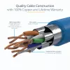 StarTech.com 0,50 m CAT6a eterneto kabelis - 10 gigabitų ekranuotas RJ45 100W PoE jungiamasis laidas - 10GbE STP tinklo kabelis su įtempimo mažinimu - mėlynas, individualiai išbandytas / laidai UL sertifikuoti / TIA