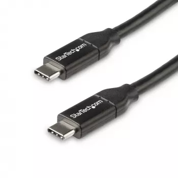 StarTech.com USB-C į USB-C laidas su 5A PD - vyriškas/vyriškas - 0,5 m - USB 2.0 - USB-IF sertifikuotas