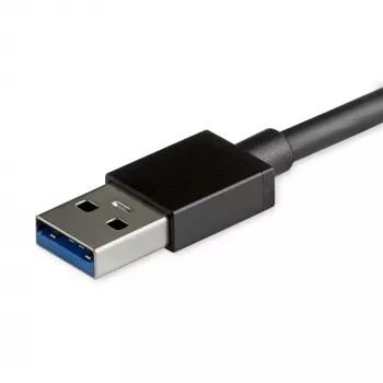 StarTech.com 4 prievadų USB 3.0 šakotuvas – USB-A į 4x USB 3.0 Type-A su atskirais įjungimo/išjungimo mygtukais – SuperSpeed 5Gbps USB 3.1/3.2 Gen 1 – maitinamas per USB – nešiojamas – 25 cm pritvirtintas kabelis