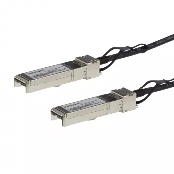 StarTech.com MSA suderinamas 0,5 m 10G SFP+ į SFP+ tiesioginio prijungimo atšakos kabelis Twinax – 10 GbE SFP+ vario DAC 10 Gbps mažos galios pasyvus siųstuvas-imtuvas modulis DAC