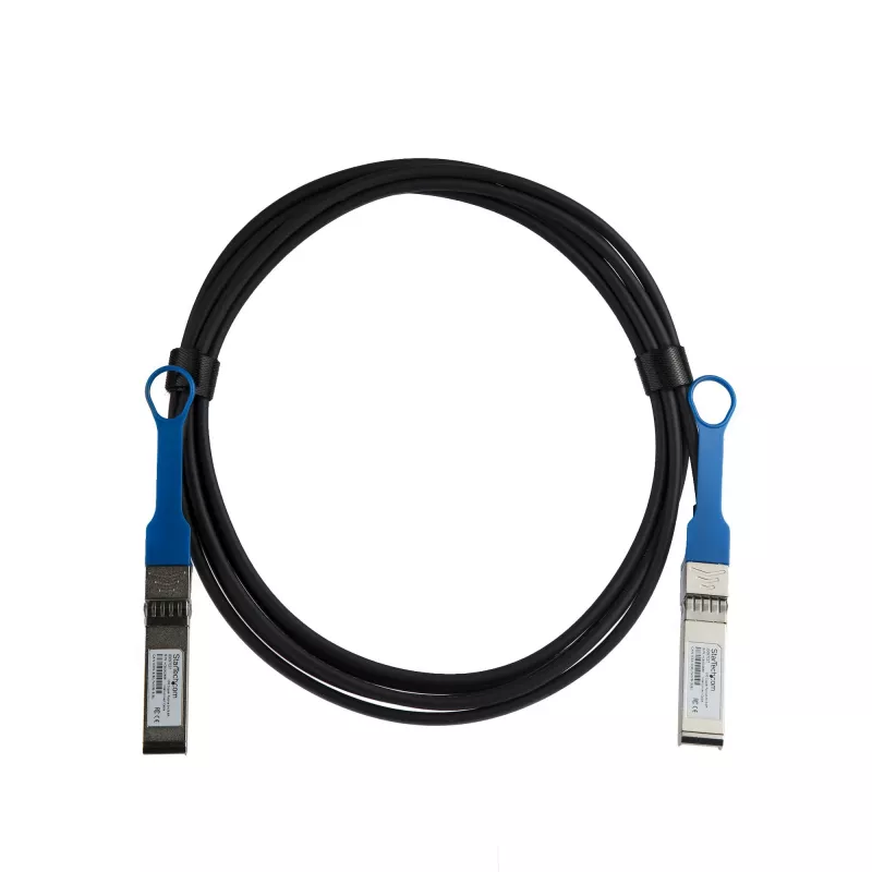StarTech.com HPE JD097C suderinamas 3 m 10G SFP+ į SFP+ tiesioginio prijungimo varinis kabelis Twinax - 10GbE SFP+ varinis DAC 10 Gbps mažos galios pasyvus Mini GBIC/keitiklio modulis DAC Firepower A5500 5800