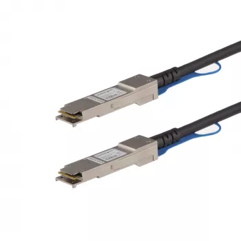 StarTech.com suderinamas su Juniper EX-QSFP-40GE-DAC-50CM 0,5 m 40G QSFP+ į QSFP+ tiesioginio prijungimo varinis kabelis Twinax - 40GbE QSFP+ varinis DAC 40 Gbps mažos galios pasyvus siųstuvas-imtuvas modulis