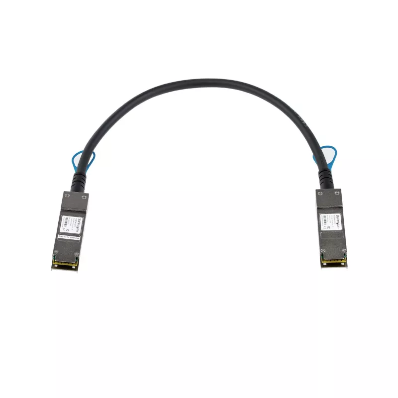 StarTech.com suderinamas su Juniper EX-QSFP-40GE-DAC-50CM 0,5 m 40G QSFP+ į QSFP+ tiesioginio prijungimo varinis kabelis Twinax - 40GbE QSFP+ varinis DAC 40 Gbps mažos galios pasyvus siųstuvas-imtuvas modulis