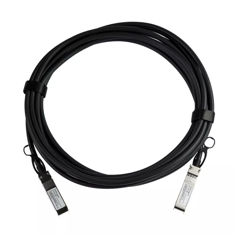 StarTech.com MSA suderinamas 5 m 10G SFP+ į SFP+ tiesioginio prijungimo pertraukiamasis kabelis Twinax - 10 GbE SFP+ vario DAC 10 Gbps mažos galios pasyvus siųstuvas-imtuvas modulis DAC