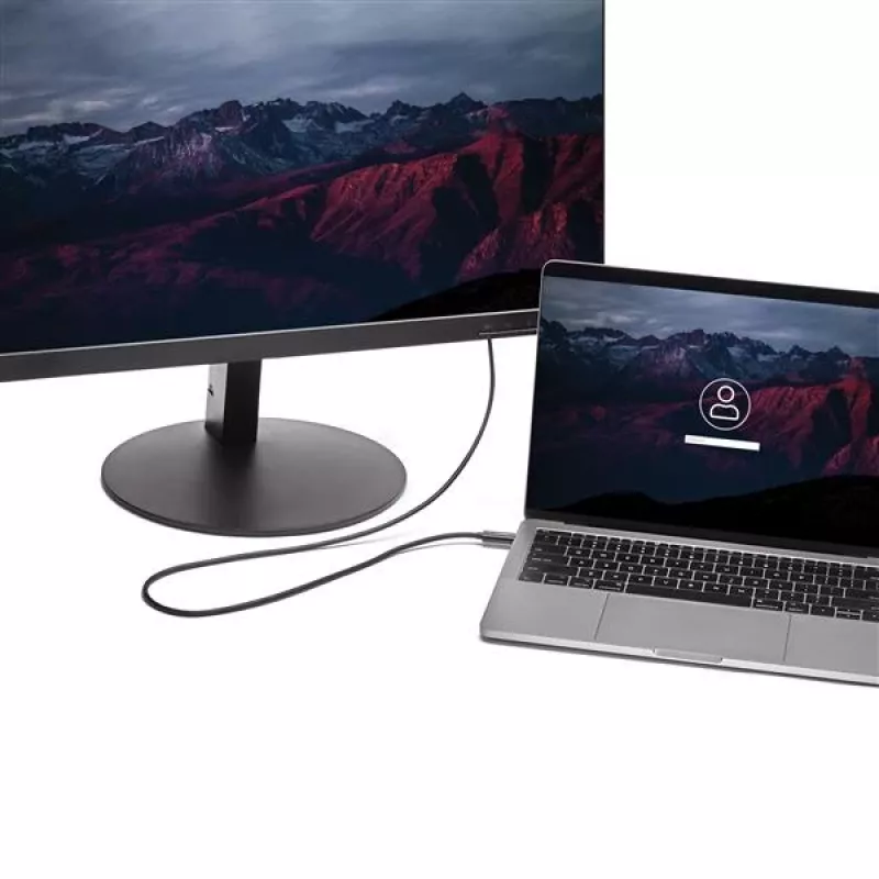 StarTech.com 2 m USB C į HDMI laidas - 4K 60Hz USB Type C į HDMI 2.0 vaizdo adapteris - suderinamas su Thunderbolt 3 - nešiojamam kompiuteriui prie HDMI monitoriaus / ekrano - DP 1.2 Alt Mode HBR2 - juodas