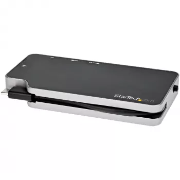 StarTech.com USB-C kelių prievadų adapteris – USB-C į 4K HDMI arba VGA vaizdo išvestį su 100 W PD perdavimu, 2 prievadų 10 Gbps USB šakotuvas, MicroSD, GbE – USB 3.1 Gen 2 Type-C mini/kelioninis dokas