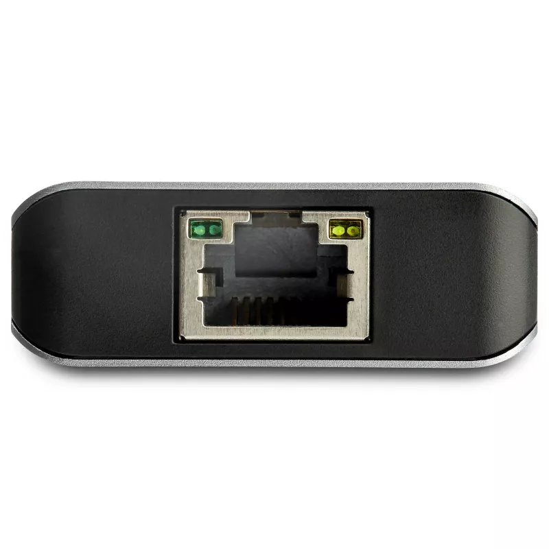 StarTech.com 3 prievadų USB-C centras su Gigabit Ethernet RJ45 GbE prievadu - 2x USB-A, 1x USB-C - SuperSpeed 10Gbps USB 3.1/3.2 Gen 2 Type-C centro adapteris - maitinamas iš USB - aliuminis - veikia su TB3