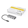 StarTech.com 3 prievadų USB-C centras su Gigabit Ethernet RJ45 GbE prievadu - 2x USB-A, 1x USB-C - SuperSpeed 10Gbps USB 3.1/3.2 Gen 2 Type-C centro adapteris - maitinamas iš USB - aliuminis - veikia su TB3