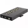 StarTech.com 8 prievadų nuoseklusis USB-RS232/RS485/RS422 adapteris – pramoninis USB 2.0 į DB9 keitiklis, IP30, montuojamas ant DIN bėgio, metalinis, 15kV ESD apsauga