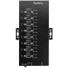 StarTech.com 8 prievadų nuoseklusis USB-RS232/RS485/RS422 adapteris – pramoninis USB 2.0 į DB9 keitiklis, IP30, montuojamas ant DIN bėgio, metalinis, 15kV ESD apsauga