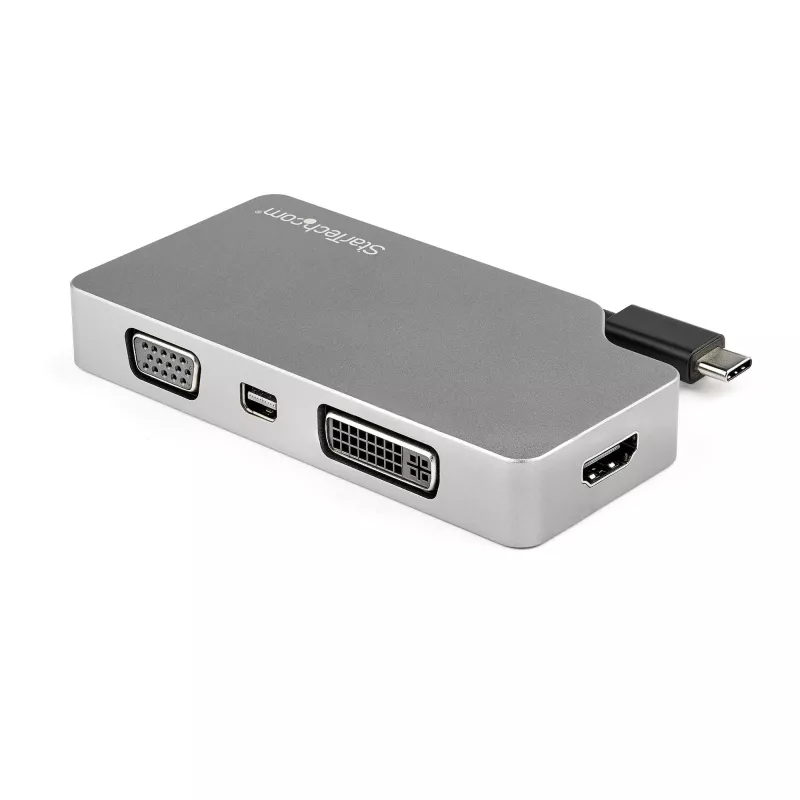 StarTech.com USB-C kelių prievadų vaizdo adapteris su HDMI, VGA, Mini DisplayPort arba DVI