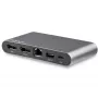 StarTech.com USB-C dokų stotelė – 4K dvigubas monitorius DisplayPort – mini nešiojamojo kompiuterio dokas – 100W galios perdavimas – GbE, 2 prievadų USB-A šakotuvas – USB Type-C kelių prievadų adapteris – 1 m laidas