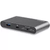 StarTech.com USB-C dokų stotelė – 4K dvigubas monitorius DisplayPort – mini nešiojamojo kompiuterio dokas – 100W galios perdavimas – GbE, 2 prievadų USB-A šakotuvas – USB Type-C kelių prievadų adapteris – 1 m laidas
