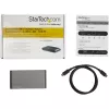 StarTech.com USB-C dokų stotelė – 4K dvigubas monitorius DisplayPort – mini nešiojamojo kompiuterio dokas – 100W galios perdavimas – GbE, 2 prievadų USB-A šakotuvas – USB Type-C kelių prievadų adapteris – 1 m laidas