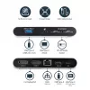 StarTech.com USB-C dokų stotelė – 4K dvigubas monitorius DisplayPort – mini nešiojamojo kompiuterio dokas – 100W galios perdavimas – GbE, 2 prievadų USB-A šakotuvas – USB Type-C kelių prievadų adapteris – 1 m laidas