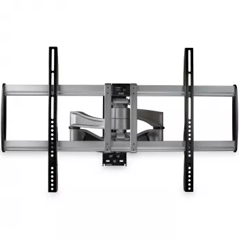StarTech.com pilno judesio TV laikiklis sienai - sunkusis šarnyrinis TV laikiklis nuo 32 iki 75 colių (75 kg) VESA ekranams - universalus reguliuojamas pakreipimas/pasukimas plokščiaekraniams - sidabrinis