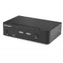 StarTech.com 2 prievadų DisplayPort KVM jungiklis - 4K 60Hz - vienas ekranas - dviejų prievadų UHD DP 1.2 USB KVM jungiklis su integruotu USB 3.0 šakotuvu ir garsu - Dell HP Apple Lenovo - TAA atitikmuo