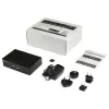 StarTech.com 2 prievadų DisplayPort KVM jungiklis - 4K 60Hz - vienas ekranas - dviejų prievadų UHD DP 1.2 USB KVM jungiklis su integruotu USB 3.0 šakotuvu ir garsu - Dell HP Apple Lenovo - TAA atitikmuo