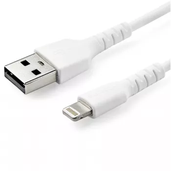 StarTech.com 2 m baltas USB-A į Lightning laidas – tvirtas aramido pluošto USB Type A į Lightning įkrovimo/sinchronizavimo laidas, Apple MFi sertifikuotas iPad/iPhone 12