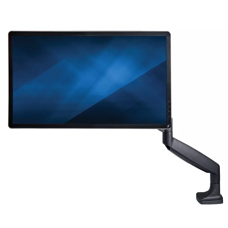 StarTech.com ARMPIVOTHDB – Laikiklis monitoriui ant stalo, sunkiasvoris, ergonomiškas, VESA, vienam 9 kg ekranui, pilnas judesys, aukščio reguliavimas, šarnyrinis, aliuminis, C spaustuvas/įvorė, juodas