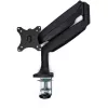 StarTech.com ARMPIVOTHDB – Laikiklis monitoriui ant stalo, sunkiasvoris, ergonomiškas, VESA, vienam 9 kg ekranui, pilnas judesys, aukščio reguliavimas, šarnyrinis, aliuminis, C spaustuvas/įvorė, juodas