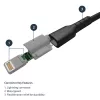 StarTech.com 2 m USB-A į Lightning laidas, armuotas aramido pluoštu, juodas